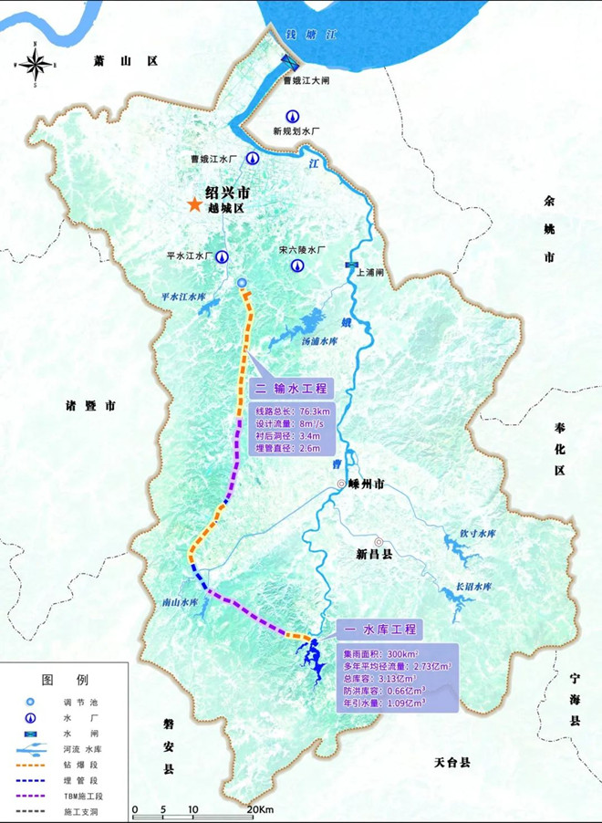 浙江鏡嶺水庫工程由水庫樞紐工程和輸水工程兩部分組成示意圖.jpg